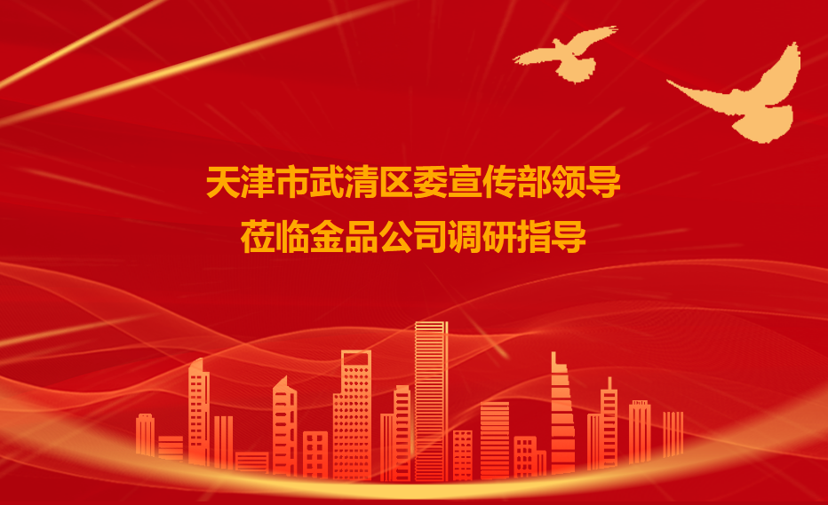 天津市武清區(qū)委宣傳部領導蒞臨金品公司調(diào)研指導工作